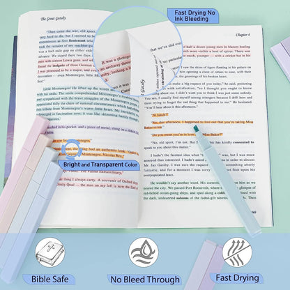 12 Highlighters Pastel Pens (No Bleed)