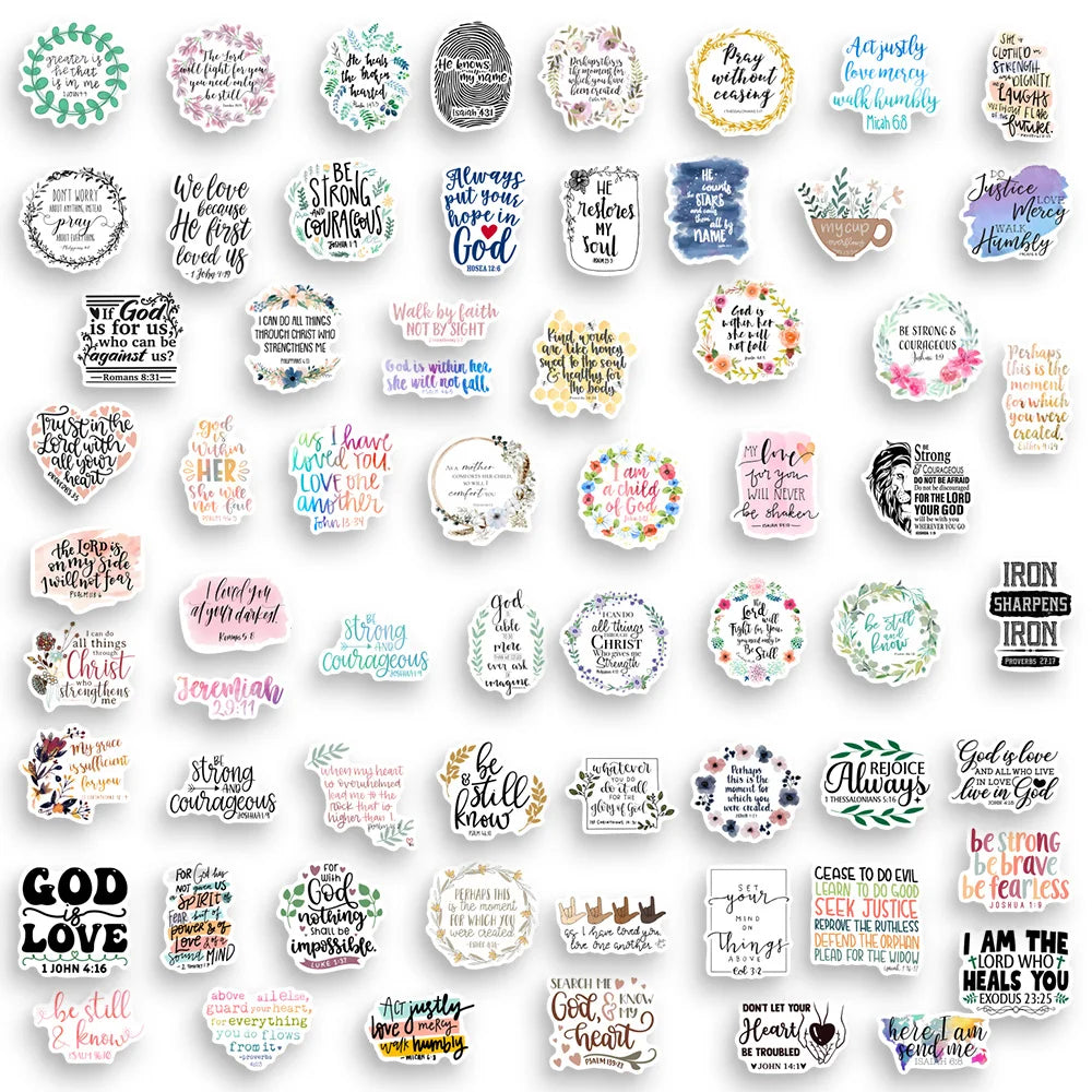 Bible Verses Scripture Stickers