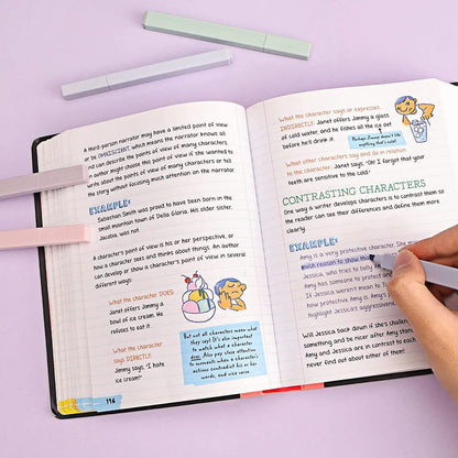 12 Highlighters Pastel Pens (No Bleed)