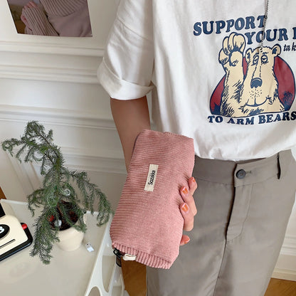 Retro Corduroy Pencil Case