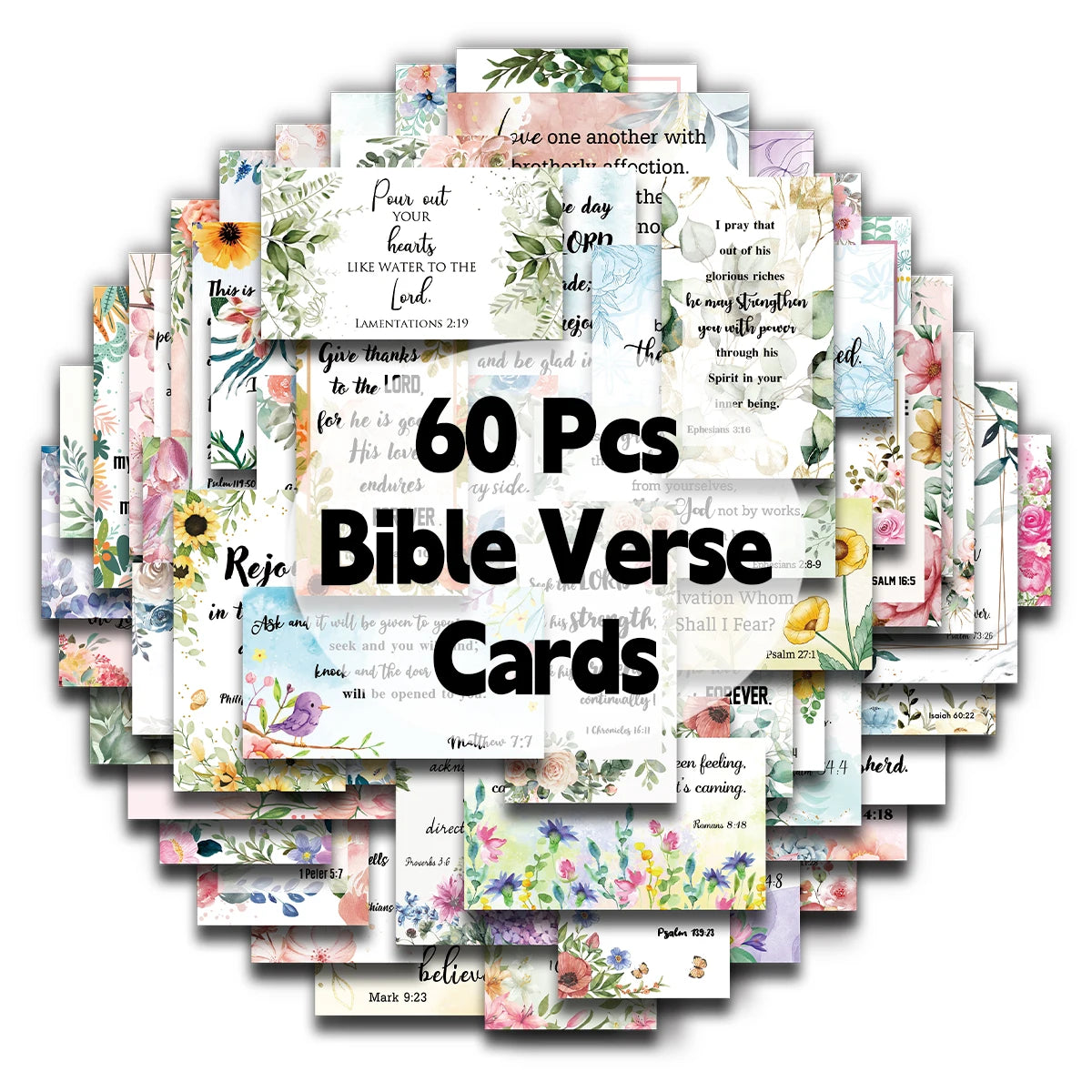 60 Bible Scripture Cards